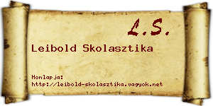 Leibold Skolasztika névjegykártya